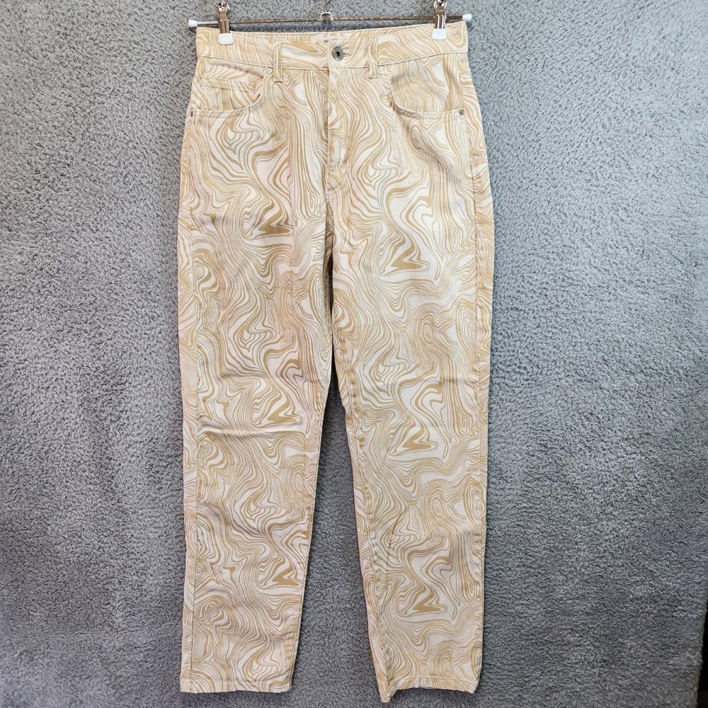 Cotton On Long Straight Leg Pants Womens Size 6 (Measures‎ 30x31) Swirls Cotton